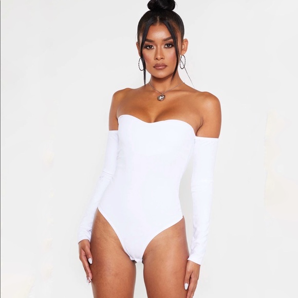 white sweetheart bodysuit